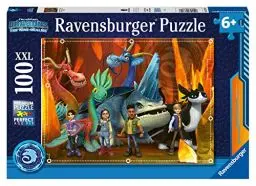 Produktbild: Ravensburger Kinderpuzzle 13379 - Dragons: Die 9 Welten - 100 Teile XXL Dragons Puzzle für Kinder ab 6 Jahren