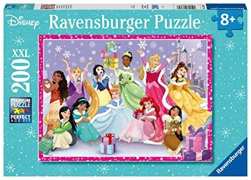 Produktbild: Ravensburger Kinderpuzzle 13385 - EIN Zauberhaftes Weihnachtsfest - 200 Teile XXL Disney Princess Puzzle für Kinder ab 8 Jahren