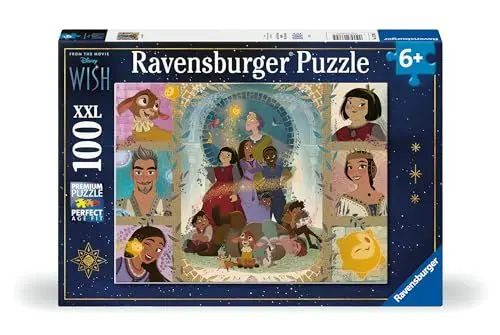 Produktbild: Ravensburger Kinderpuzzle 13389 - Disney Wish - 100 Teile XXL Disney Wish Puzzle für Kinder ab 6 Jahren