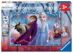Produktbild: Ravensburger Kinderpuzzle - 05009 Reise ins Ungewisse - Puzzle für Kinder ab 3 Jahren, mit 2x12 Teilen, Puzzle mit Disney Frozen