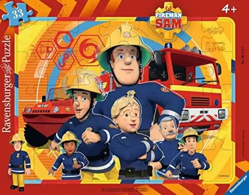 Produktbild: Ravensburger Kinderpuzzle - 06114 Sam, der Feuerwehrmann - Rahmenpuzzle für Kinder ab 4 Jahren, mit 33 Teilen
