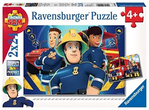 Produktbild: Ravensburger Kinderpuzzle - 09042 Sam hilft dir in der Not - Puzzle für Kinder ab 4 Jahren, Feuerwehrmann Sam Puzzle mit 2x24 Teilen