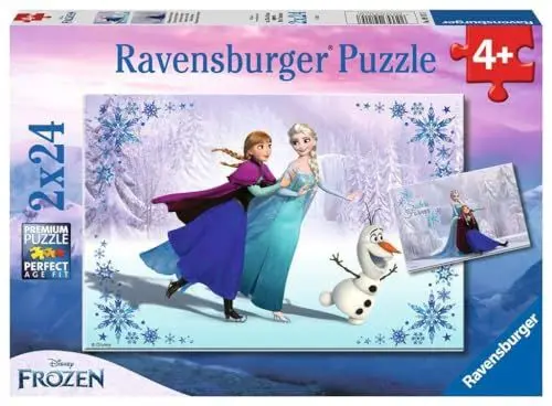 Produktbild: Ravensburger Kinderpuzzle - 09115 Schwestern für immer - Puzzle für Kinder ab 4 Jahren, Disney Frozen Puzzle mit 2x24 Teilen