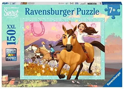 Produktbild: Ravensburger Kinderpuzzle - 10055 Spirit: wild und frei - DreamWorks Spirit-Puzzle für Kinder ab 7 Jahren, mit 150 Teilen im XXL-Format