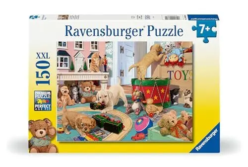 Produktbild: Ravensburger Kinderpuzzle - 12000865 Verspielte Welpen - 150 Teile XXL Puzzle für Kinder ab 7 Jahren