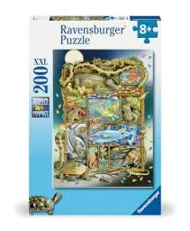 Produktbild: Ravensburger Kinderpuzzle - 12000866 Reptilien im Regal - 200 Teile XXL Puzzle für Kinder ab 8 Jahren