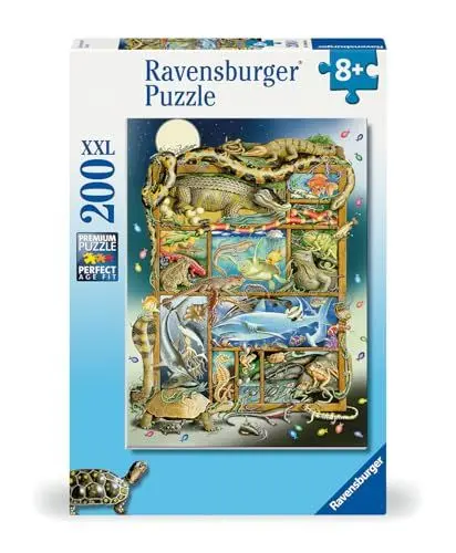 Produktbild: Ravensburger Kinderpuzzle - 12000866 Reptilien im Regal - 200 Teile XXL Puzzle für Kinder ab 8 Jahren