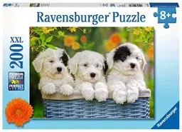 Produktbild: Ravensburger Kinderpuzzle - 12765 Kuschelige Welpen - Hunde-Puzzle für Kinder ab 8 Jahren, mit 200 Teilen im XXL-Format, 500