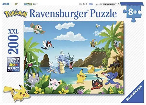 Produktbild: Ravensburger Kinderpuzzle - 12840 Schnapp sie dir alle! - Pokémon-Puzzle für Kinder ab 8 Jahren, mit 200 Teilen im XXL-Format