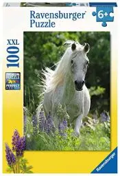 Produktbild: Ravensburger Kinderpuzzle - 12927 Weiße Stute - Pferde-Puzzle für Kinder ab 6 Jahren, mit 100 Teilen im XXL-Format