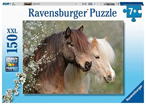 Produktbild: Ravensburger Kinderpuzzle - 12986 Schöne Pferde - Tier-Puzzle für Kinder ab 7 Jahren, mit 150 Teilen im XXL-Format