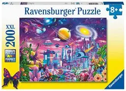 Produktbild: Ravensburger Kinderpuzzle - 13291 Kosmische Stadt - 200 Teile Puzzle für Kinder ab 8 Jahren