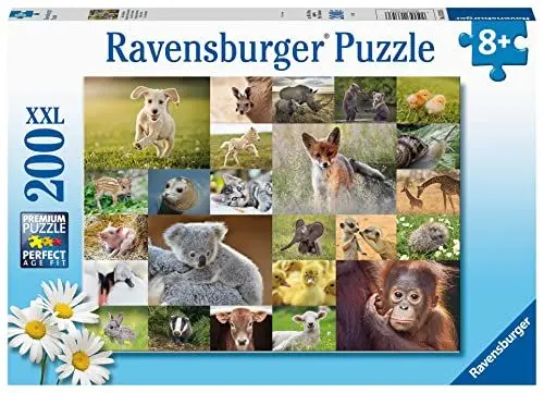 Produktbild: Ravensburger Kinderpuzzle - 13353 Süße Tierbabys - 200 Teile Puzzle für Kinder ab 8 Jahren
