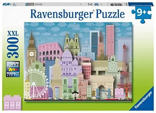 Produktbild: Ravensburger Kinderpuzzle - 13355 Buntes Europa - 300 Teile Puzzle für Kinder ab 9 Jahren