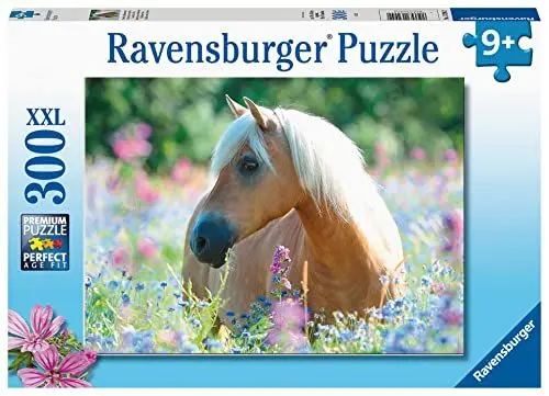 Produktbild: Ravensburger Kinderpuzzle - Pferd im Blumenmeer - 300 Teile Puzzle für Kinder ab 9 Jahren