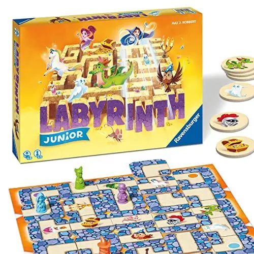 Produktbild: Ravensburger Kinderspiel 20847 - Junior Labyrinth - Familienklassiker für die Kleinen, Spiel für Kinder ab 4 Jahren - Gesellschaftspiel geeignet für 2-4 Spieler, Junior-Ausgabe