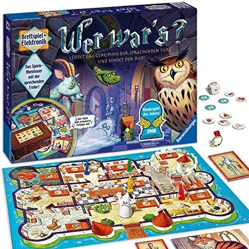 Produktbild: Ravensburger Kinderspiel 21854 - Wer War's, Gesellschafts- und Familienspiel, für Kinder und Erwachsene, Kinderspiel des Jahres, ab 6 Jahren, für 2-4 Spieler - Geburtstagsgeschenke