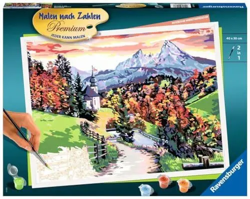 Produktbild: Ravensburger Malen nach Zahlen 20168 – Bayerische Herbstimpression – ab 14 Jahren