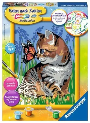 Produktbild: Ravensburger 286515 Malen nach Zahlen Katze