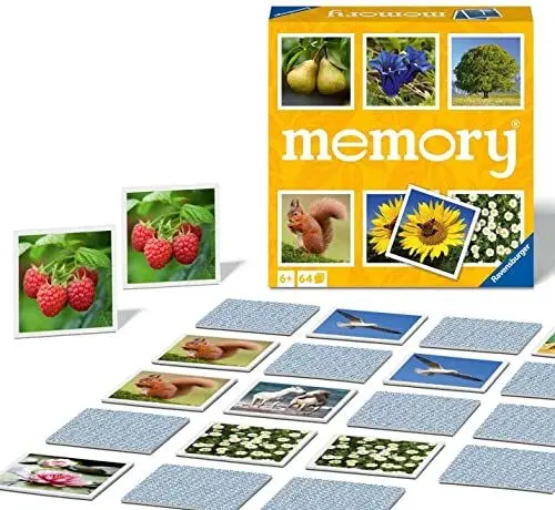 Produktbild: Ravensburger Natur Memory® - 20881 - der Spieleklassiker für alle Naturfreunde, Merkspiel für 2-8 Spieler ab 6 Jahren
