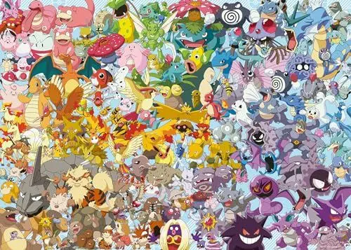 Produktbild: Ravensburger Puzzle 12000460 - Challenge Pokémon - 1000 Teile Puzzle für Erwachsene und Kinder ab 14 Jahren, Pokémon Puzzle, Pokémon Geschenke
