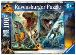 Produktbild: Ravensburger Puzzle 13341 - Dinosaurierarten - 100 Teile XXL Jurassic World Dominion Puzzle für Kinder ab 6 Jahren