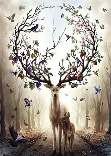 Produktbild: Ravensburger Puzzle 15018 - Magischer Hirsch - 1000 Teile Puzzle für Erwachsene und Kinder ab 14 Jahren, Puzzle mit Hirsch-Motiv