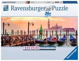 Produktbild: Ravensburger Puzzle 15082 - Gondeln in Venedig - 1000 Teile Puzzle für Erwachsene und Kinder ab 14 Jahren, Puzzle im Panorama-Format