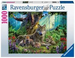 Produktbild: Ravensburger Puzzle 15987 - Wölfe im Wald - 1000 Teile Puzzle für Erwachsene und Kinder ab 14 Jahren, Puzzle mit Wölfen