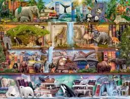 Produktbild: Ravensburger Puzzle 16652 - Big Animal World - 2000 Teile Puzzle für Erwachsene und Kinder ab 14 Jahren, Motiv von Aimee Stewart