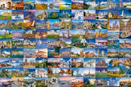 Produktbild: Ravensburger Puzzle 17080-99 Beautiful Places in Europe - 3000 Teile Puzzle für Erwachsene und Kinder ab 14 Jahren