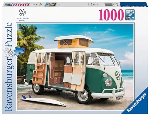 Produktbild: Ravensburger Puzzle 17087 - Volkswagen T1 Camper Van - 1000 Teile VW Puzzle für Erwachsene und Kinder ab 14 Jahren