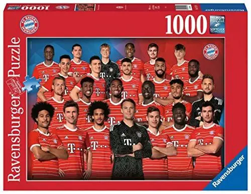 Produktbild: Ravensburger Puzzle 17127 - FC Bayern Saison 2022/2023-1000 Teile FC Bayern München Puzzle für Erwachsene und Kinder ab 14 Jahren