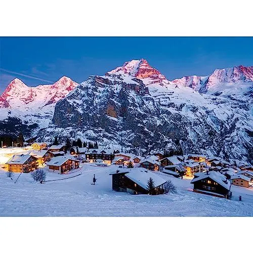 Produktbild: Ravensburger Puzzle - Berner Oberland, Mürren - 1000 Teile Puzzle, Beautiful Mountains Collection, für Erwachsene und Kinder ab 14 Jahren