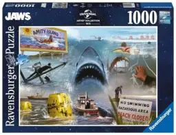 Produktbild: Ravensburger Puzzle 17450 - Jaws - 1000 Teile Universal Vault Puzzle für Erwachsene und Kinder ab 14 Jahren