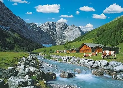 Produktbild: Ravensburger Puzzle 19216 - Krawendelgebirge in Österreich - 1000 Teile Puzzle für Erwachsene und Kinder ab 14 Jahren, Landschafts-Puzzle mit Österreich-Motiv