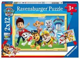 Produktbild: Ravensburger Puzzle 80533 - Paw Patrol Super Spürnasen, 2X 12 Teile Kinderpuzzle, für Paw Patrol Fans ab 3 Jahren