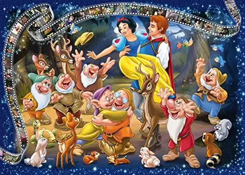 Produktbild: Ravensburger Sneeuwwitje Disney Princess Snow White and The 7 Dwarfs 19674 Schneewittchen 1000 Teile Puzzle für Erwachsene und Kinder ab 14 Jahren, 70 x 50 cm