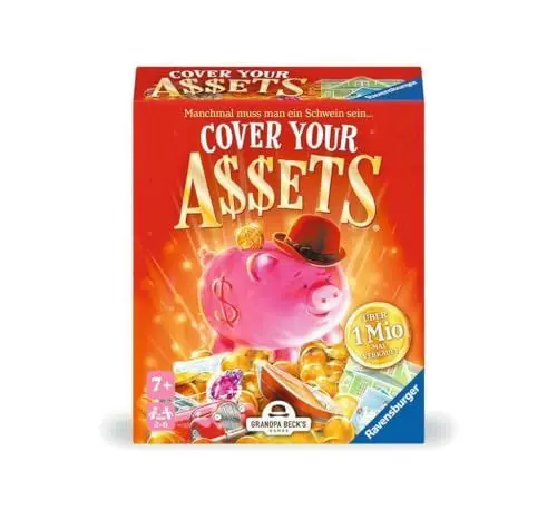 Produktbild: Ravensburger Spiele 22577 - Cover Your Assets - einfaches Kartenspiel für Kinder und Erwachsene ab 7 Jahren, für 2-6 Spieler