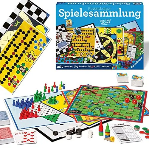 Produktbild: Ravensburger Spielesammlung 27293 Familienspiele 2022 D - Spielesammlung für die ganze Familie, Spiel für Kinder und Erwachsene ab 4 Jahren, für 2-10 Spieler
