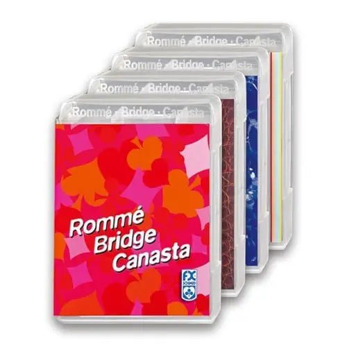 Produktbild: Ravensburger Spielkarten 27075 - Rommé Bridge Canasta, Kartenspiel-Klassiker, Verschiedene Designs