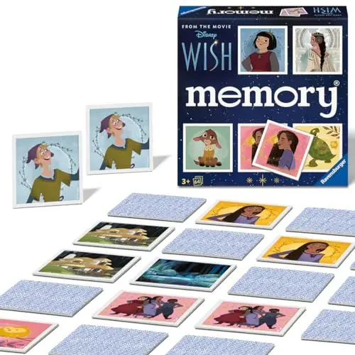 Produktbild: Ravensburger 22595 Memory® Disney Wish - Der Gedächtnisspiel-Klassiker für die ganze Familie ab 3 Jahren bei dem kein Wunsch unerfüllt bleibt