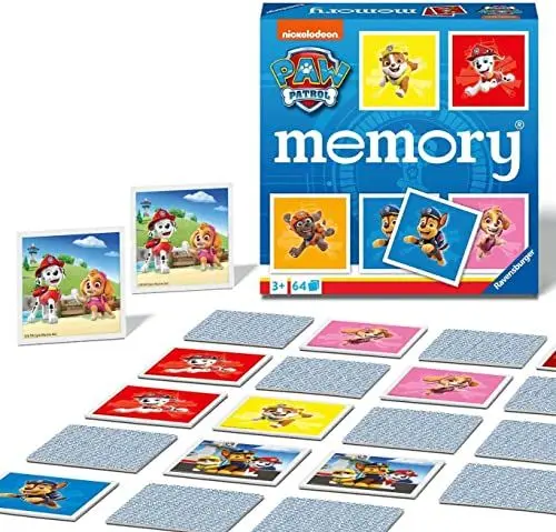 Produktbild: Ravensburger - 20887 - Paw Patrol Memory, der Spieleklassiker für alle Fans der TV-Serie Paw Patrol, Spiel b 3 Jahren, Merkspiel für 2-8 Spieler - Geburtstagsgeschenke