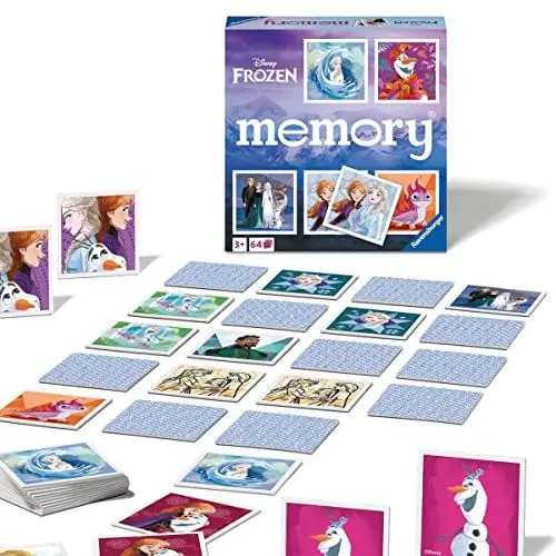 Produktbild: Ravensburger - 20890 - Disney Frozen Memory®, der Spieleklassiker für alle Frozen Fans, Merkspiel für 2-8 Spieler ab 3 Jahren