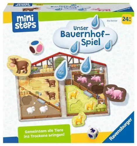 Produktbild: Ravensburger ministeps 4173 Unser Bauernhof-Spiel, Erstes Spiel rund um Tiere, Farben und Formen - Spielzeug ab 2 Jahre
