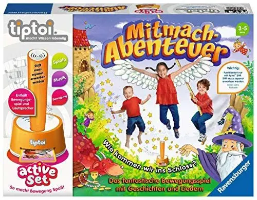 Produktbild: Ravensburger tiptoi 00044 - Active Set Mitmach-Abenteuer/Spiel von Ravensburger ab 3 Jahren/Bewegungsspiel mit spannenden Geschichten, schönen Liedern und lustigen Reimen.