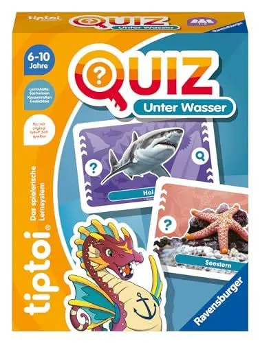 Produktbild: Ravensburger tiptoi 00192 Quiz Unter Wasser, Quizspiel für Kinder ab 6 Jahren, für 1-4 Spieler