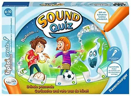 Produktbild: Ravensburger tiptoi 00841 - CREATE „Sound-Quiz“ / Spiel von Ravensburger ab 6 Jahren / Kreativer Rate- und Spielspaß mit Aufnahmefunktion