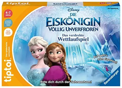 Produktbild: Ravensburger tiptoi Spiel 00116 - Disney Die Eiskönigin - Völlig Unverfroren: Das verdrehte Wettlaufspiel - EIN magisches Quiz-Spiel ab 4 Jahren