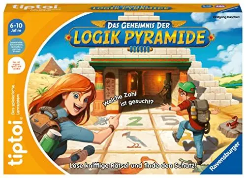 Produktbild: Ravensburger tiptoi Spiel 00120 Das Geheimnis der Logik-Pyramide - Lernspiel ab 6 Jahren, Logikspiel für Jungen und Mädchen, für 1-4 Spieler